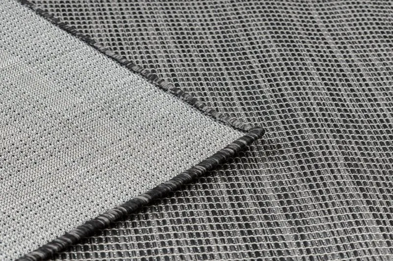 Tappeto SISAL PATIO 3071 Greco telaio tessuto piatto - nero