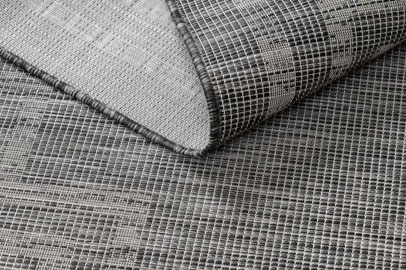 Tappeto SISAL PATIO 3071 Greco telaio tessuto piatto - nero