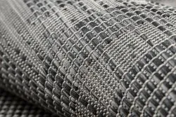 Tappeto SISAL PATIO 3071 Greco telaio tessuto piatto - nero