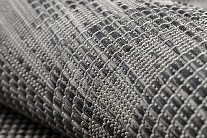 Tappeto SISAL PATIO 3071 Greco telaio tessuto piatto - nero