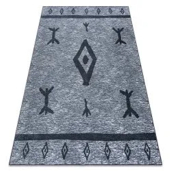 Tappeto ANTIKA 119 tek, azteco moderno, lavabile - grigio