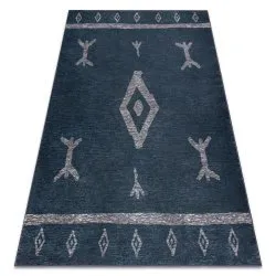 Tappeto ANTIKA 121 tek, azteco moderno, lavabile - antracite