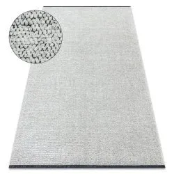 Tappeto FLORENCE 24021 Monocolore, glamour, tessitura piatta, frange - crema