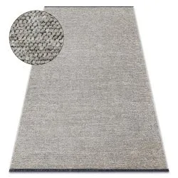 Tappeto FLORENCE 24021 Monocolore, glamour, tessitura piatta, frange - beige