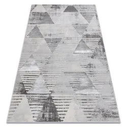Tappeto LIRA E1627 Triangoli geometrico, strutturato, moderno, glamour - grigio