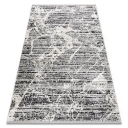 Tappeto TULS strutturale, frange 51322 moderno Marmo grigio / avorio
