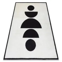 Tappeto moderno MODE 8598 geometrico crema / nero