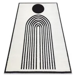 Tappeto moderno MODE 8597 geometrico crema / nero