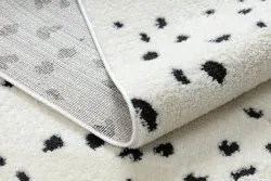 Dywan MODE 8508 kropki krem / czarny