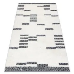 Tappeto moderno MODE 8511 geometrico crema / nero