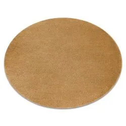 Tappeto SOFTY cerchio un colore oro