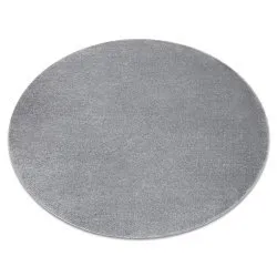 Tappeto SOFTY cerchio un colore grigio