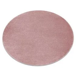 Tappeto SOFTY cerchio un colore rosa