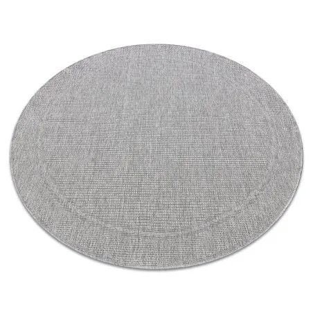 Tappeto TIMO 5979 cerchio SISAL all'aperto telaio grigio chiaro