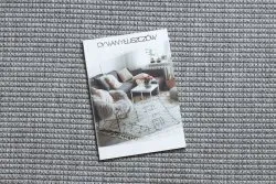 Tappeto TIMO 5979 cerchio SISAL all'aperto telaio grigio chiaro
