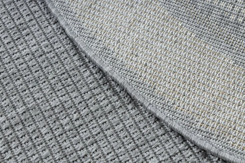 Tappeto TIMO 5979 cerchio SISAL all'aperto telaio grigio chiaro