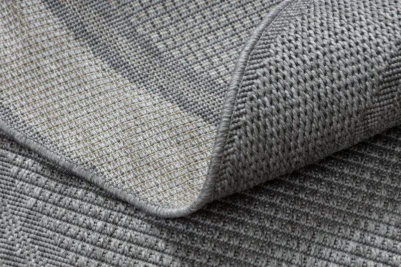Tappeto TIMO 5979 cerchio SISAL all'aperto telaio grigio chiaro