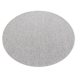 Tappeto TIMO 6272 cerchio SISAL all'aperto grigio chiaro