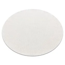 Tappeto TIMO 6272 cerchio SISAL all'aperto bianco