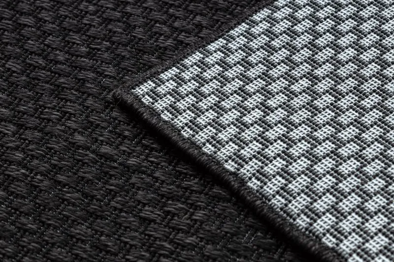 Tappeto TIMO 6272 SISAL all'aperto nero