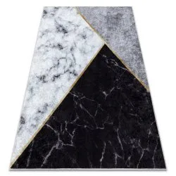 Tappeto lavabile MIRO 51330.804 Marmo, geometrico antiscivolo - grigio