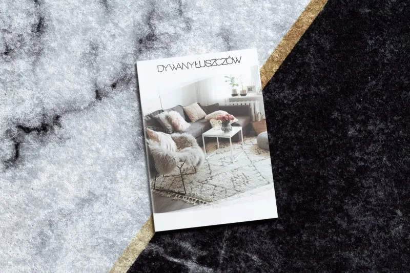 Tappeto lavabile MIRO 51330.804 Marmo, geometrico antiscivolo - grigio