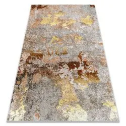Tappeto lavabile MIRO 51463.802 Astrazione antiscivolo - grigio / oro