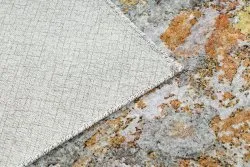 Tappeto lavabile MIRO 51463.802 Astrazione antiscivolo - grigio / oro