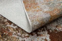 Tappeto lavabile MIRO 51463.802 Astrazione antiscivolo - grigio / oro