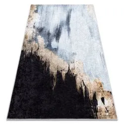Tappeto lavabile MIRO 51573.802 Astrazione antiscivolo - blu / oro