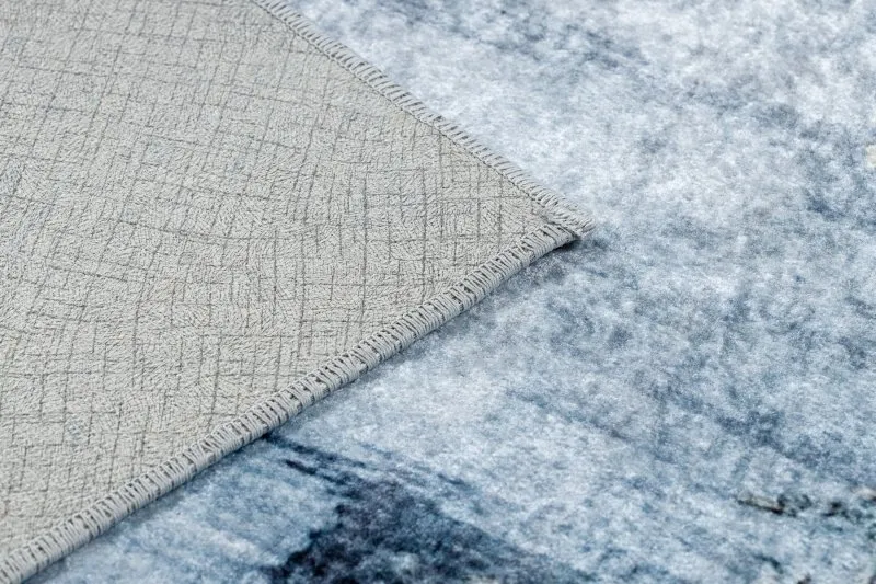Tappeto lavabile MIRO 51573.802 Astrazione antiscivolo - blu / oro