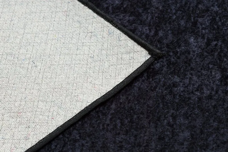 Tappeto lavabile MIRO 52025.802 Marmo, geometrico antiscivolo - nero
