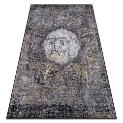 Tappeto lavabile MIRO 51453.805 Rosone, vintage antiscivolo - grigio