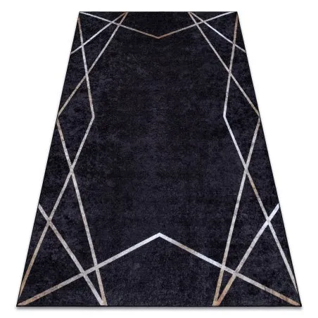 Tappeto lavabile MIRO 51233.811 Geometrico antiscivolo - nero