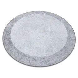 Tappeto lavabile MIRO 51648.802 cerchio Marmo antiscivolo - grigio chiaro