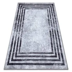 Tappeto lavabile MIRO 51325.805 Geometrico, linee antiscivolo - grigio
