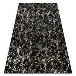 Tappeto lavabile MIRO 11111.2106 Marmo, glamour antiscivolo - nero / oro