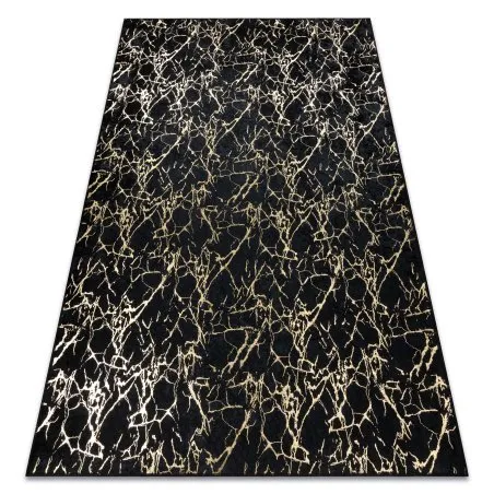 Tappeto lavabile MIRO 11111.2106 Marmo, glamour antiscivolo - nero / oro