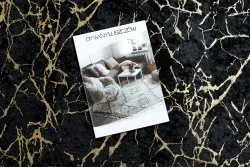 Tappeto lavabile MIRO 11111.2106 Marmo, glamour antiscivolo - nero / oro