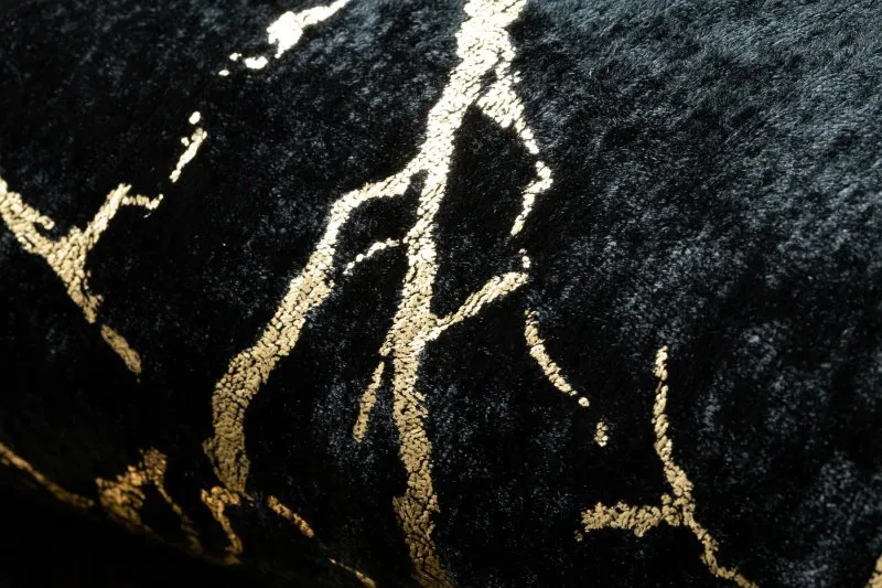 Tappeto lavabile MIRO 11111.2106 Marmo, glamour antiscivolo - nero / oro