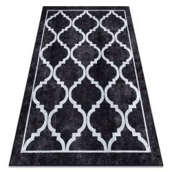 Tappeto lavabile MIRO 51639.806 Trellis reticolo antiscivolo - nero