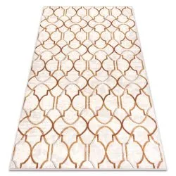 Tappeto Lana ANGEL 7905 / 52822 Ornamento, art déco beige / oro