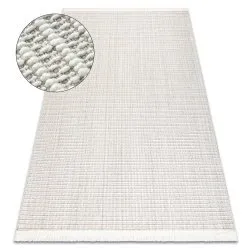 Tappeto NANO FH72A Melange, loop, tessuto piatto bianco