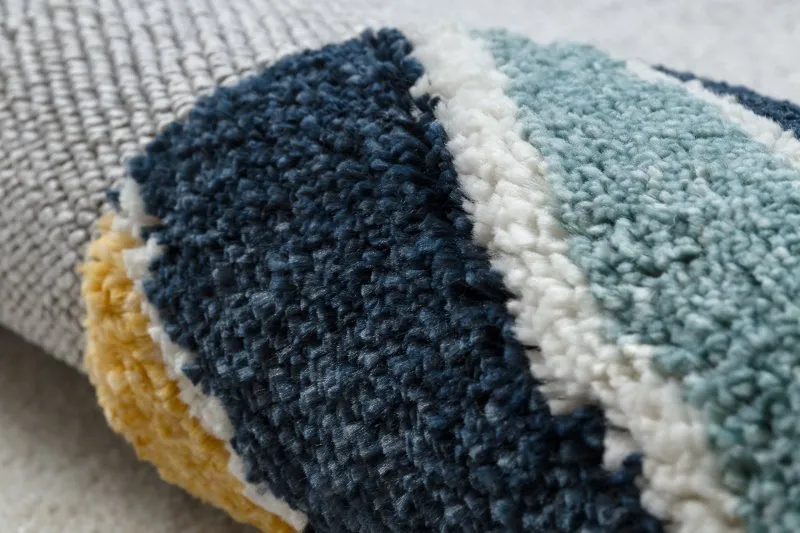 Dywan YOYO GD50 szary / biały - Miś dla dzieci, strukturalny, sensoryczny Frędzle 