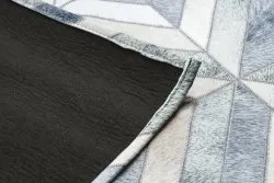 Dywan PATCHWORK 21721 beż / szary - Skóra bydlęca, geometryczny 