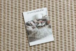 Dywan JUTE 3650 krem / beż linie - jutowy, płaskotkany, frędzle