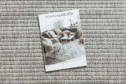 Tappeto ORIGI 3583 grigio - cordoncino in SISAL a tessitura piatta