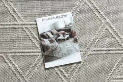Dywan JERSEY 19241 szary - Romby, geometryczny pętelkowy, strukturalny BOHO