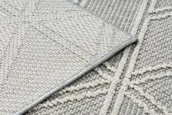 Dywan JERSEY 19241 szary - Romby, geometryczny pętelkowy, strukturalny BOHO