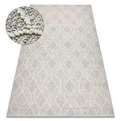 Tappeto JERSEY 19231 grigio - Geometrico strutturali, loop BOHO